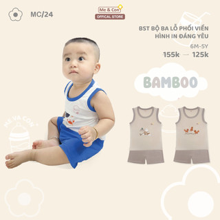 BST ba lỗ nhà Me & Con+ cho bé trai bé gái họa tiết dễ thương cho bé siêu bền mát mẻ