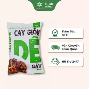Dế Mèn, Dế Thái Vàng, Dế Sấy Cay Giòn Mồi Nhậu, Món Nhậu - Crispy Spicy Dried Crickets – High Protein Snack