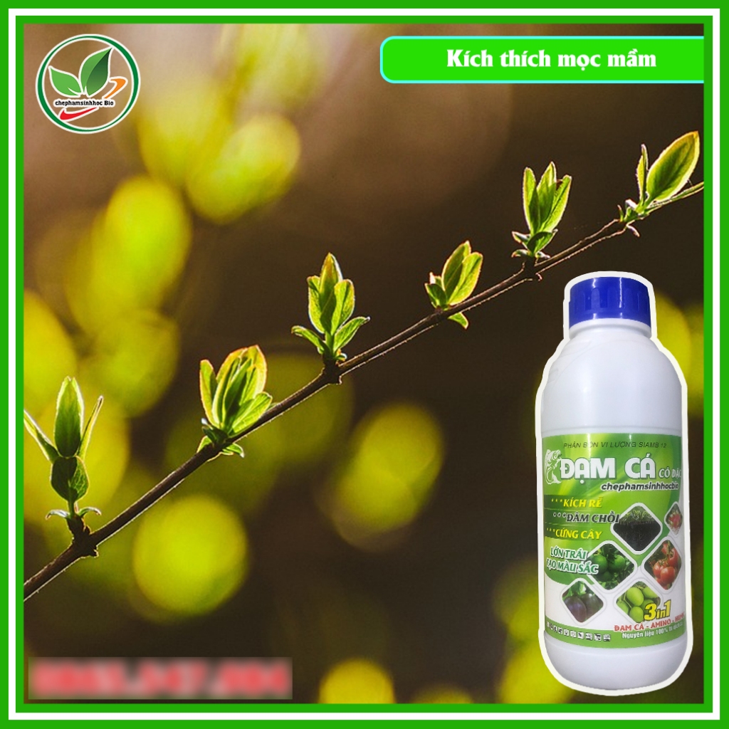 Phân đạm cá đậm đặc hữu cơ sinh học Bio. Đạm cá phân bón cho cây trồng. Chai 1 Lít