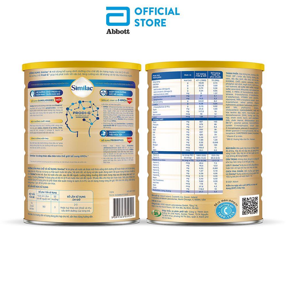 Ảnh Sữa bột Similac 4 1.7kg/lon Dinh Dưỡng 5G Mới 2