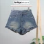 Quần short jean nữ lưng cao lai bèo dễ thương, chất denin không giãn Anngo - AT483