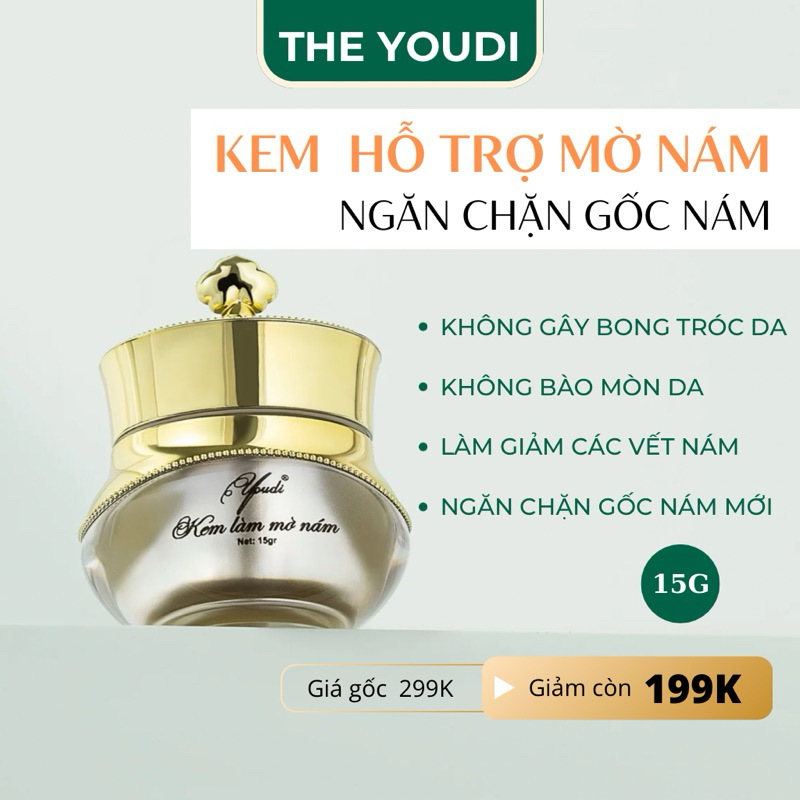 Kem mờ nám tàn nhang mờ thâm sạm , giảm nếp nhăn không bào mòn , không tẩy da YOUDI 15g