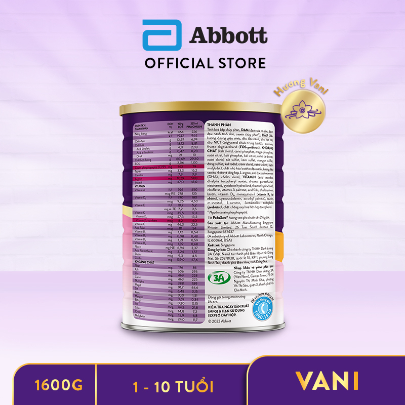 Ảnh Sữa bột Pediasure 1.6kg hương vani 3