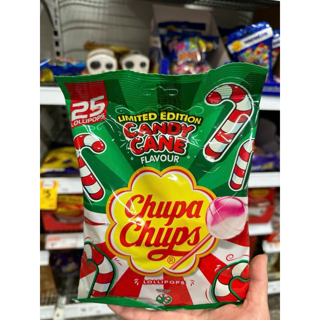 Kẹo mút chupa chups Candy Cane phiên bản giới hạn hàm lượng chất béo ...