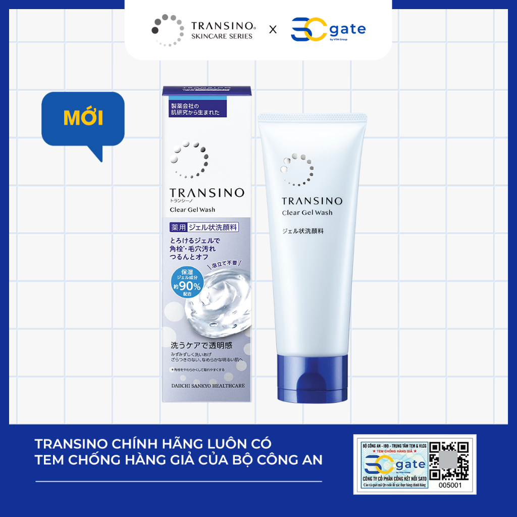 Ảnh GEL RỬA MẶT - TRANSINO Clear Gel Wash 110g 3