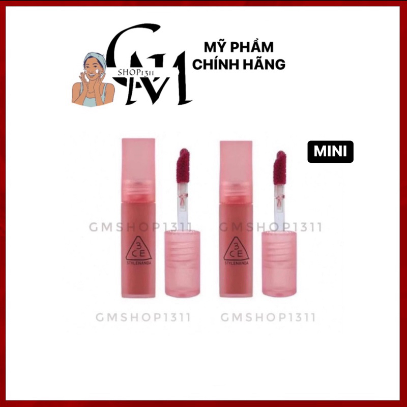 Mini Son 3ce Blur Water Tint Velvet Lip Tint Syrup Layering Tint Shopee Việt Nam