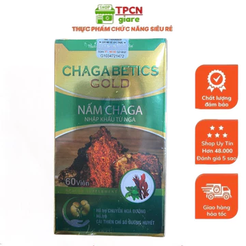 Tiểu Đường Chaga Bestics - Hỗ Trợ Giảm Đường Huyết, Giảm Biến Chứng Do Đái Tháo Đường, Nấm Chaga Nhập Khẩu Nga.