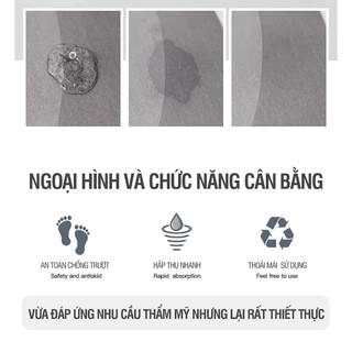 Thảm Lau Chân Silicon Mutelove Siêu Thấm Hút Dễ Dàng Vệ Sinh Chống Trơn Trượt