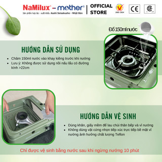 Bếp Lẩu Nướng Mini Đa Năng NaMilux NH-G3323PE│Đã Có Nướng Thì Phải Có Lẩu│Không Khói│Chống Gió Siêu Việt│Hàng Chính Hãng