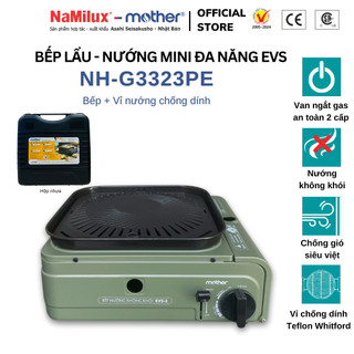 Bếp Lẩu Nướng Mini Đa Năng NaMilux NH-G3323PE│Đã Có Nướng Thì Phải Có Lẩu│Không Khói│Chống Gió Siêu Việt│Hàng Chính Hãng