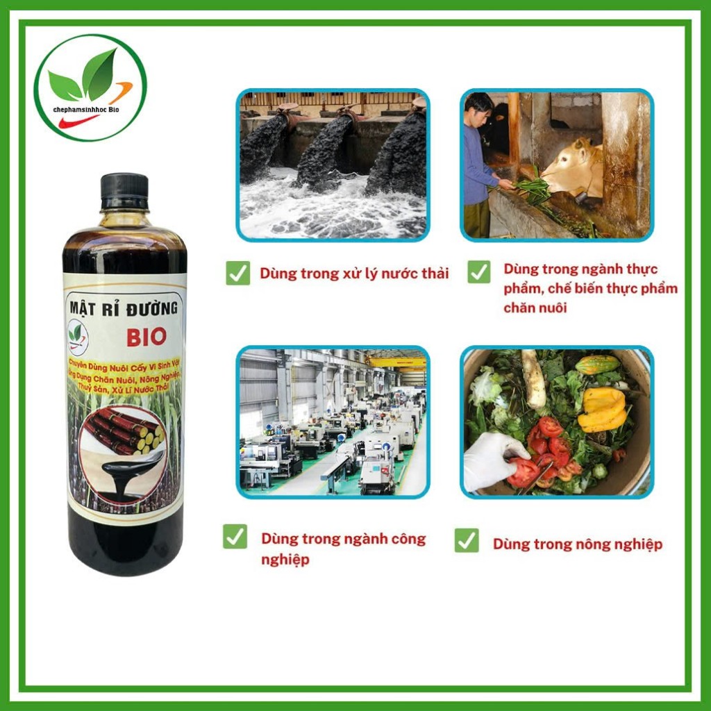 MẬT RỈ ĐƯỜNG BIO. Chai 1 Lít