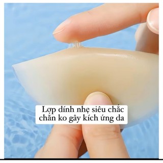 2 Miếng (1 Đôi) Dán Ti Silicon Siêu Mềm Chống Đọng Mồ Hôi Tái Sử Dụng