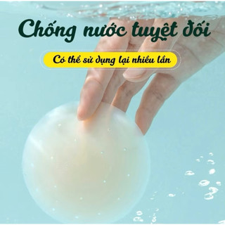 2 Miếng (1 Đôi) Dán Ti Silicon Siêu Mềm Chống Đọng Mồ Hôi Tái Sử Dụng