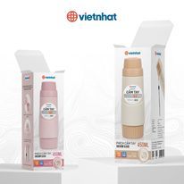 Phích giữ nhiệt cầm tay, Bình đựng cà phê, Bình đựng sữa 450ml Chính Hãng Việt Nhật (mã 3980)