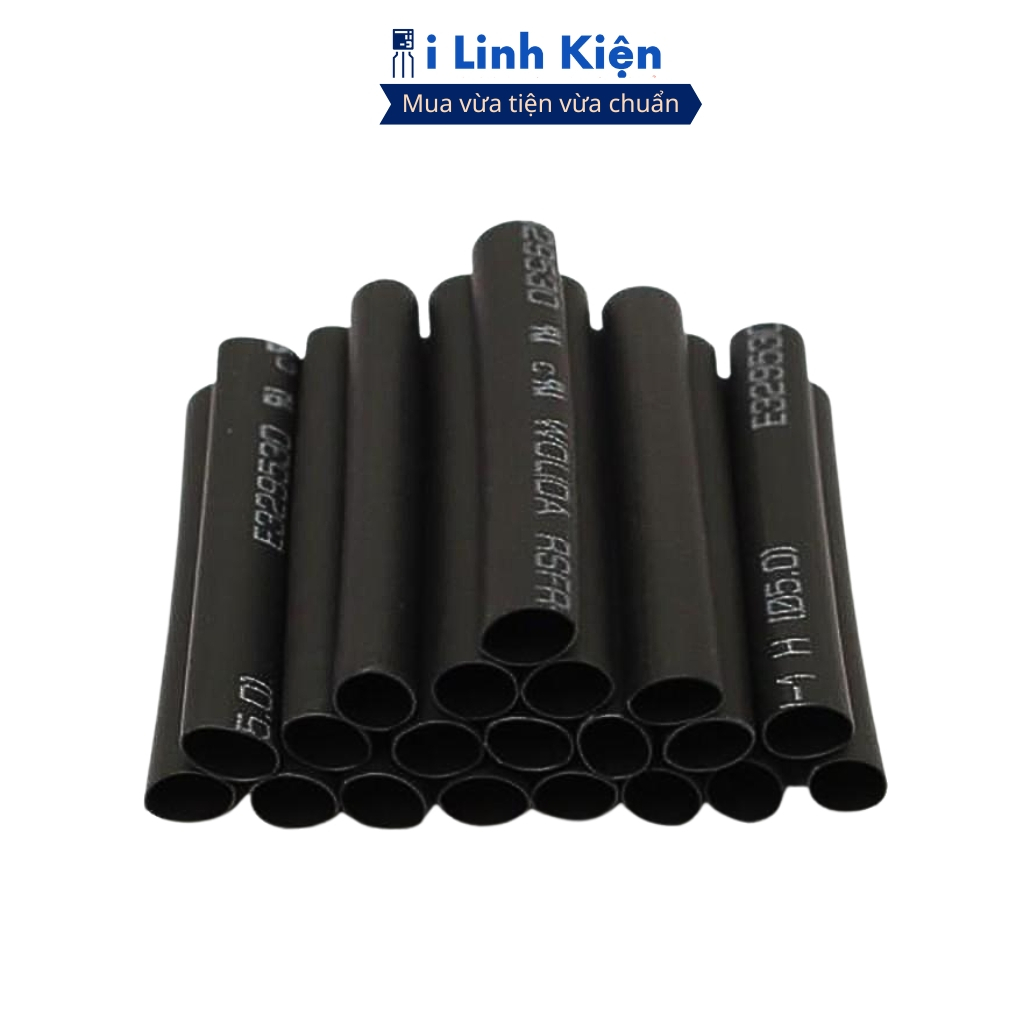Gen co nhiệt , ống cách điện màu đen phi bọc pin 12mm-50mm chính hãng ILinhkien