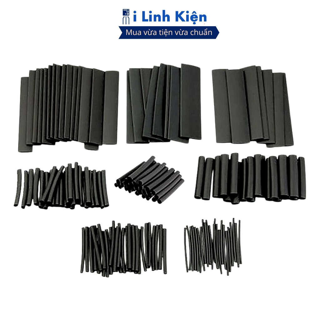 Gen co nhiệt , ống cách điện màu đen phi bọc pin 12mm-50mm chính hãng ILinhkien