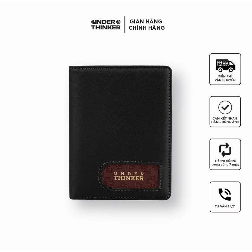 Ví Da PU Đứng Monogram SOLAR Thời Trang Nam Nữ Bóp Đựng Tiền Thẻ Nhiều Ngăn Cao Cấp | MI MIDORI
