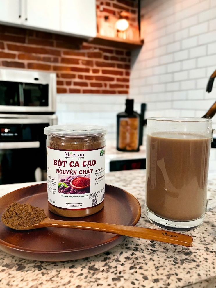 Ảnh Bột Cacao Nguyên Chất 100% đậm vị Mộc Lan Healthy - 250g, 500g 3