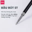Combo 10 20 Ruột Bút Gel Deli Nhanh Khô Ngòi 0.5mm Dùng Cho Bút Bi Nước Bấm Đầu A575/A057B/S60