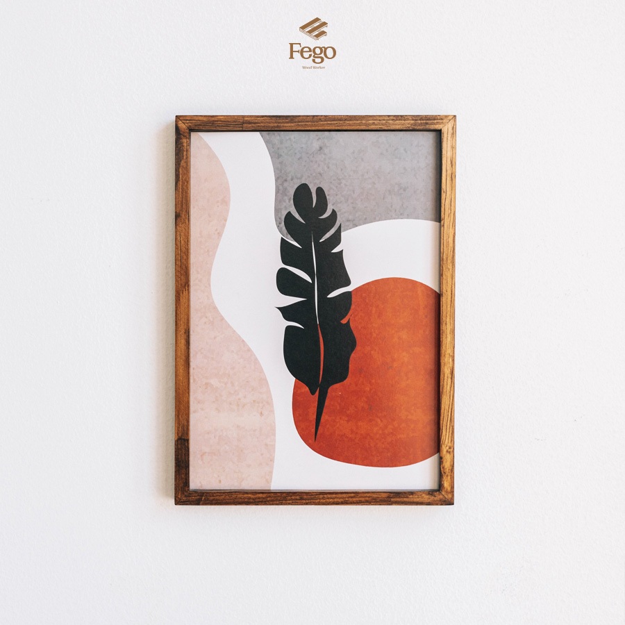 Ảnh Khung ảnh treo tường 2 mặt FEGO A3, A4, A5 gỗ thông (kèm 2 mặt mica trong) trang trí làm đồ handmade 3