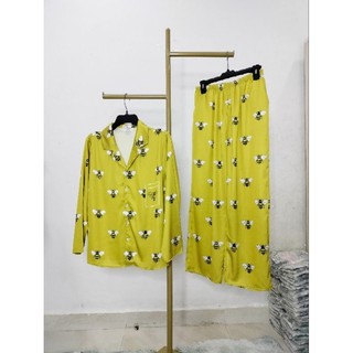 Đồ Bộ Pijama Lụa Latin Tơ Tằm Big size  60-75 kg Có Nhiều Màu Dành Cho Nữ Mặc Bốn Mùa