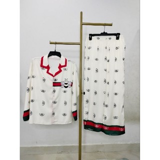 Đồ Bộ Pijama Lụa Latin Tơ Tằm Big size  60-75 kg Có Nhiều Màu Dành Cho Nữ Mặc Bốn Mùa