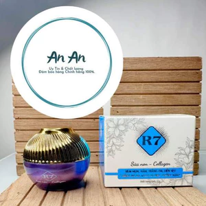 Kem R7 (Xanh Dương): Mụn, Nám, Trắng Da, Liền Sẹo, Chống Nắng