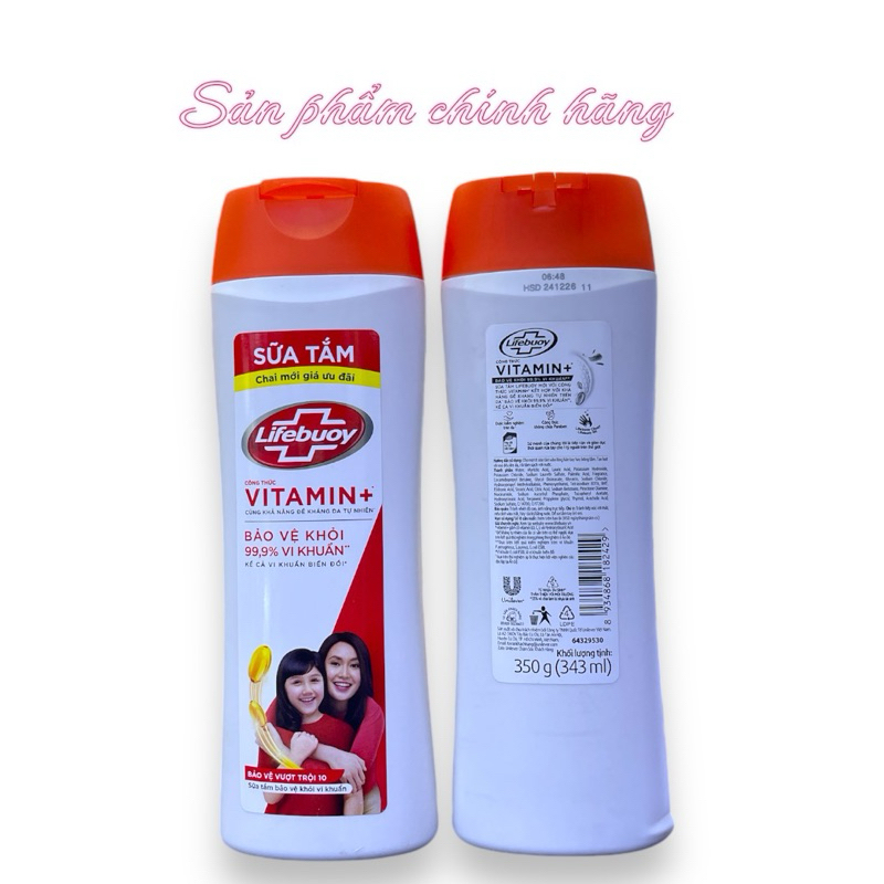 Sữa tắm Lifebouy Chăm Sóc Da 350g (mẫu mới) chính hãng