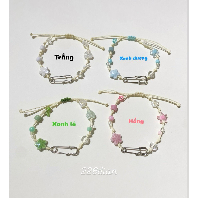 226dian Vòng tay handmade Safety pin màu sắc tươi sáng | Shopee Việt Nam