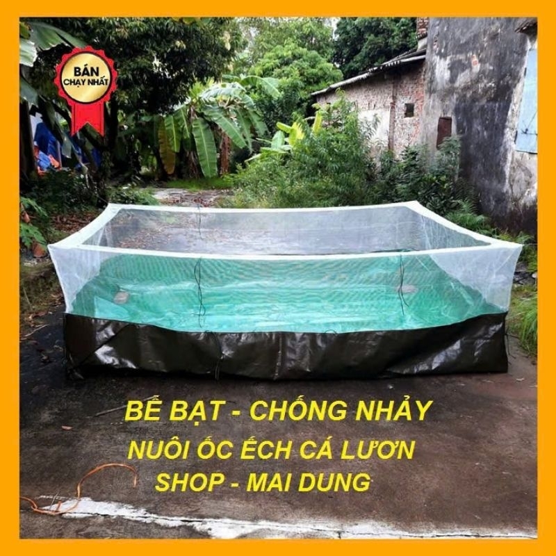 Bể bạt nuôi ốc, ếch, cá, lươn chống bò , chống nhảy - loại 1