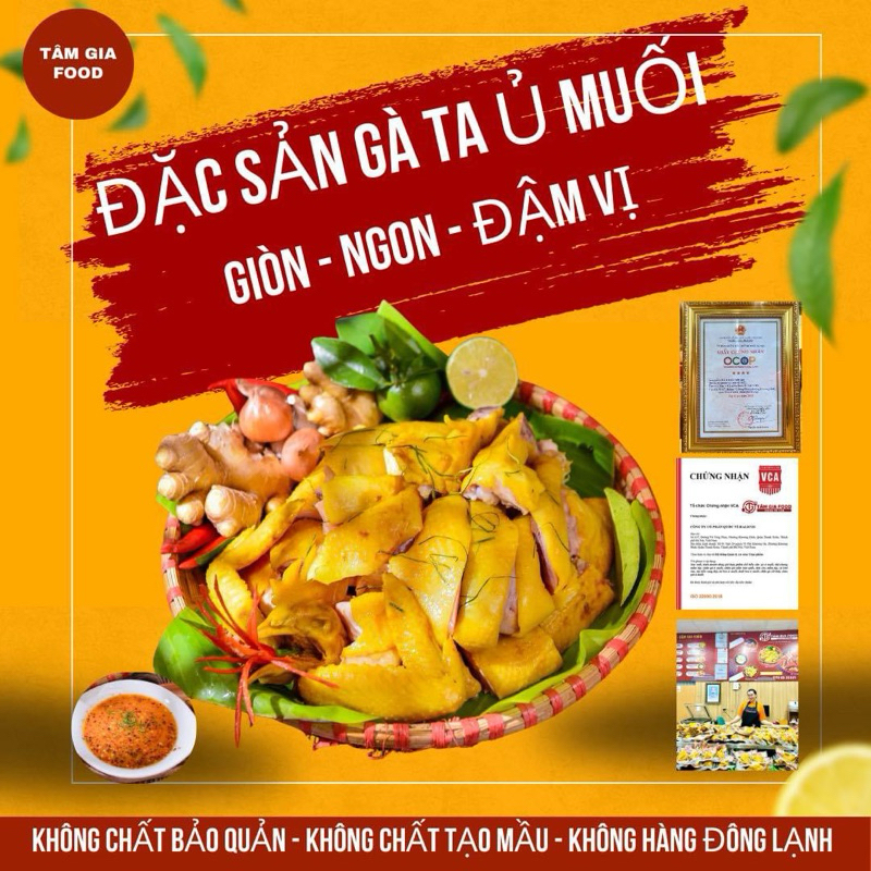 GÀ Ủ MUỐI TÂM GIA FOOD | Shopee Việt Nam