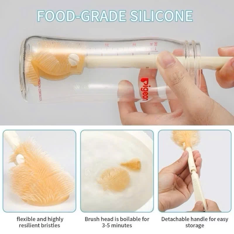 Bộ Hộp Cọ Rửa Bình Sữa Gấp Gọn Cho Bé Joy Life Di Động 6 Chi Tiết Vừa Cọ Bình Úp Bình Tiện Lợi Nhỏ G