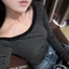 M.H STYLE ORDER áo somi trễ vai hottrend kẻ sọc đen