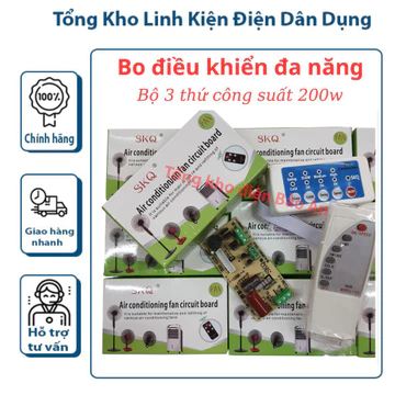 Bo mạch điều khiển quạt từ xa, quạt trần, quạt hơi nước đa năng