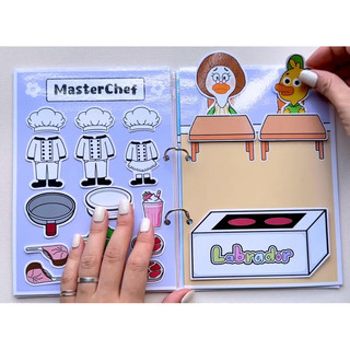 Đồ chơi bóc dán Labrador làm Cảnh Sát, Cứu Hoả, Đầu bếp, Bác Sĩ - đồ chơi thủ công