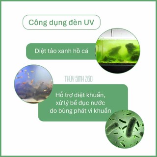 Đèn UV Coco UV207 - Diệt Tảo Xanh, Vi Khuẩn Cho Hồ Cá