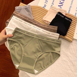 COMBO 10 quần Lót Nữ Vải Cotton Su Lạnh Phối Lưới , Quần lót cotton Phối Viền cạp chữ Cao Cấp Mềm Mại Nữ Woment