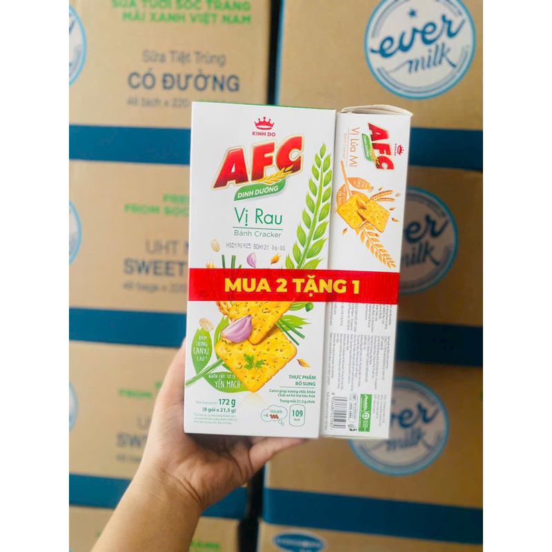 Combo 2 hộp AFC RAU CỦ tặng 1 hộp lúa mì thơm , ngon mê ly | Shopee ...