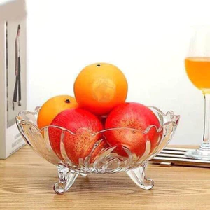 Freeship- Đế thủy tinh 3 chân- Khay Thuỷ tinh 24cm