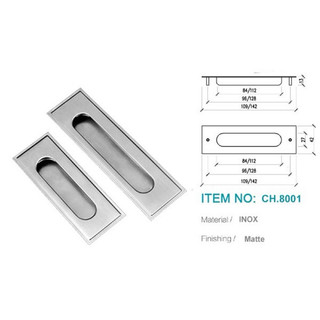 Tay nắm cửa âm cao cấp 9,6 và 12,8 cm cao cấp lắp cửa tủ hồ sơ