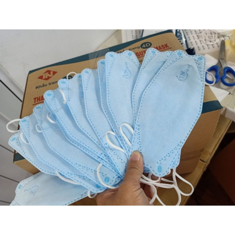 Giá sỉ thùng 300 chiếc khẩu trang KF94 KHẨU TRANG 4D mask KF94 MASK 4 lớp dày dặn kiểu HÀN