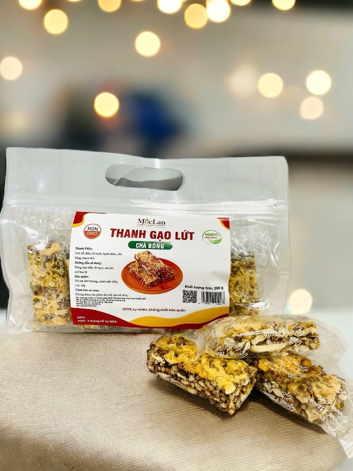Ảnh Thanh gạo lứt chà bông, mix các hạt dinh dưỡng Mộc Lan Healthy 250g, 500g 3