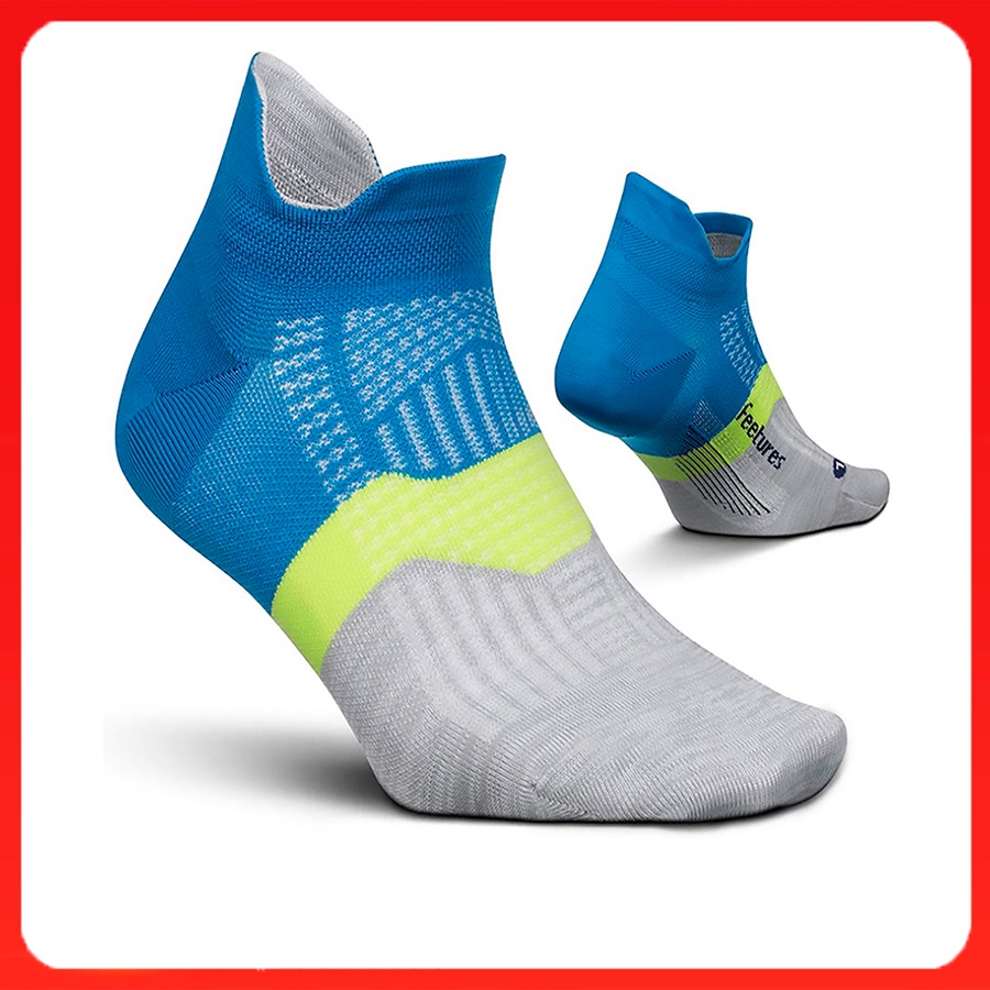 Tất vớ chạy bộ Feetures thể thao cổ ngắn cho nam nữ chơi Pick Tennis Chạy bộ, hàng dệt kim 83% cotton