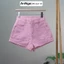 Quần short jean nữ bo lai chất jean denim không giãn mềm mịn Anngo - AT497