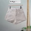 Quần short jean nữ bo lai chất jean denim không giãn mềm mịn Anngo - AT497