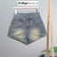 Quần short jean nữ bo lai chất jean denim không giãn mềm mịn Anngo - AT497