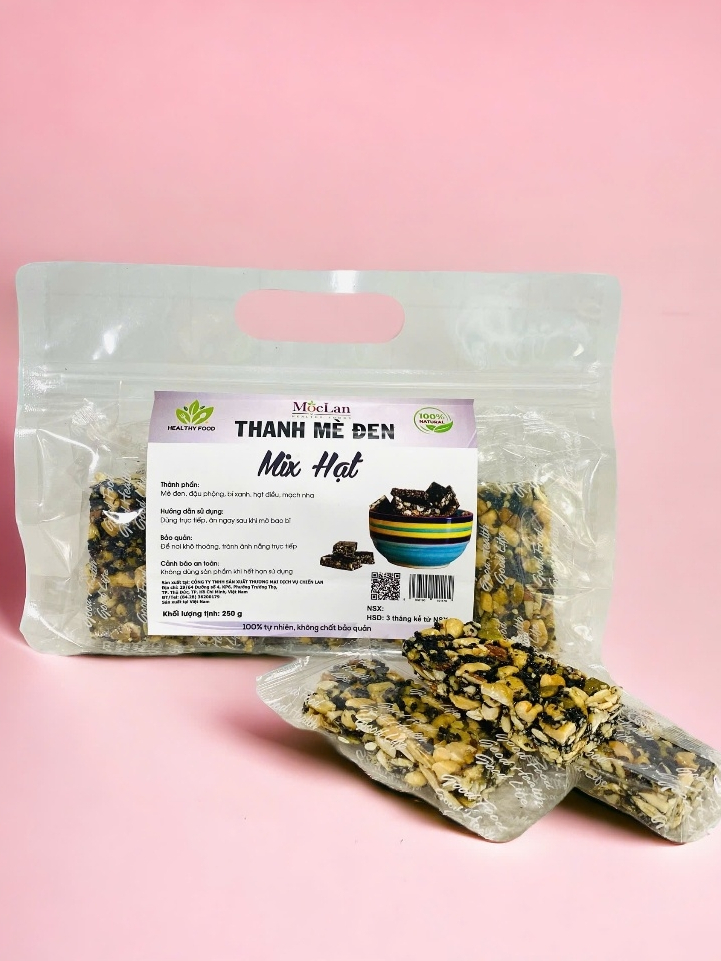 Ảnh Thanh mè đen, mix hạt dinh dưỡng Mộc Lan Healthy 250g, 500g 3