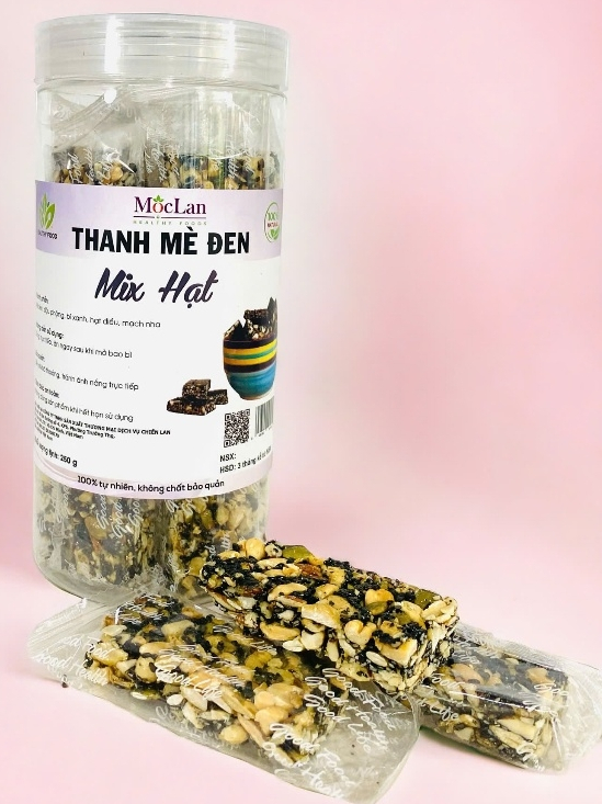 Ảnh Thanh mè đen, mix hạt dinh dưỡng Mộc Lan Healthy 250g, 500g 1