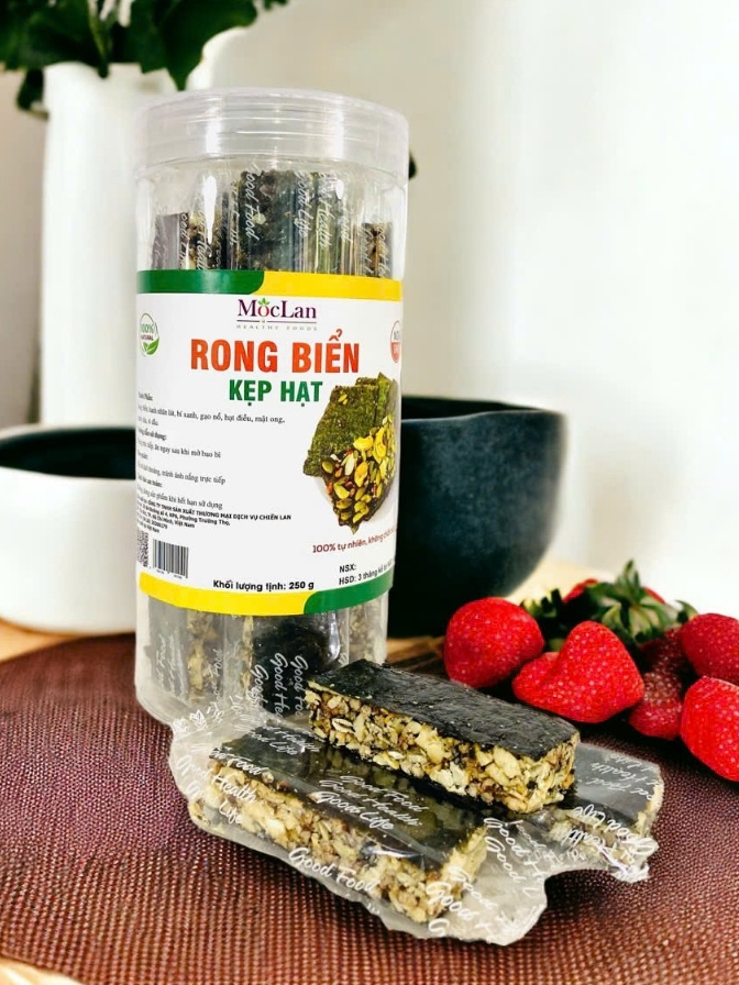 Ảnh Rong biển kẹp hạt dinh dưỡng ăn kiêng giảm cân Mộc Lan Healthy Foods - 250g, 500g 2