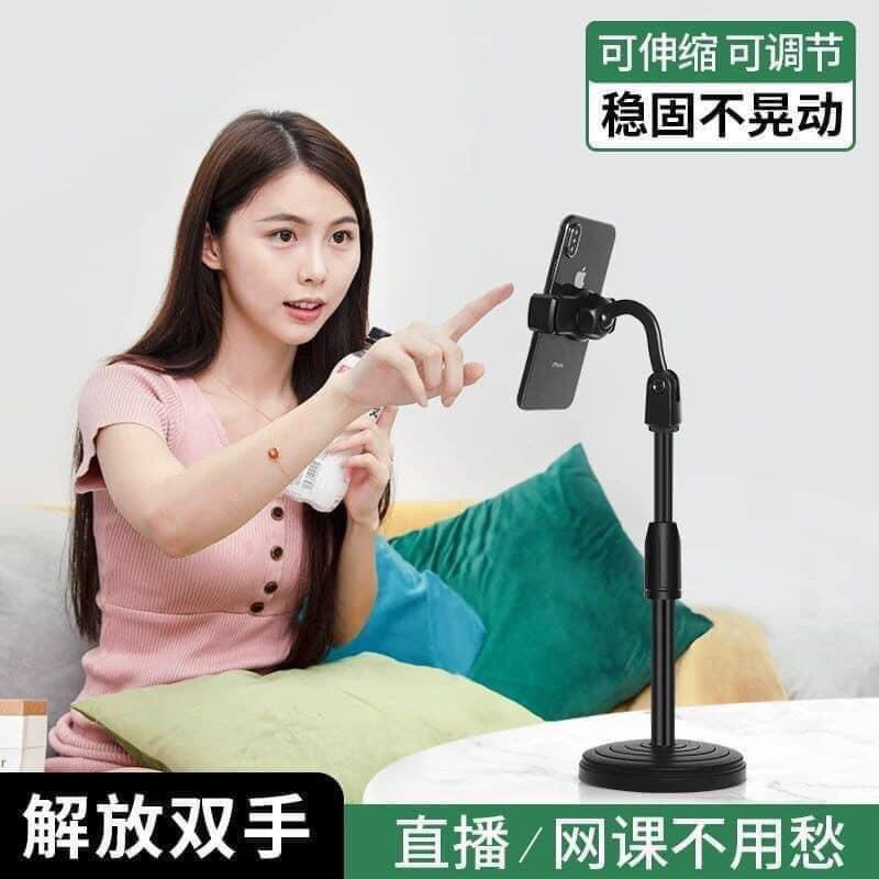 Giá đỡ điện thoại để livestream - Giá đỡ điện thoại để quay video- Giá đỡ điện thoại đa năng xoay 360 độ